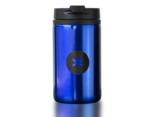 Vaso Antartik acero inoxidable con tapa dosificador de seguridad y base acolchada 4880AZUL, imagen 2 mini