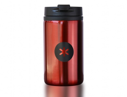 Vaso Antartik acero inoxidable con tapa dosificador de seguridad y base acolchada 4880ROJO, imagen 2 mini