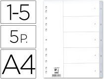 Separador numerico Qconnect plastico 15