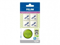 Sacapuntas Milan spin plastico 1 utilizacion