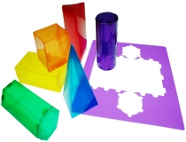 Juego plantillas 3d Henbea plastico flexible