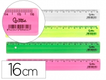 Regla Liderpapel plastico 16 cm