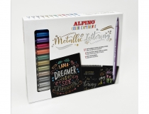 Rotulador Alpino metallic lettering doble punta