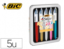 Boligrafo Bic cuatro colores shine box