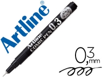 Rotulador Artline calibrado micrometrico negro