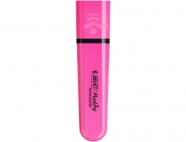 Rotulador Bic flat fluorescente rosa