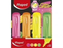 Rotulador Maped fluorescente glitter colores