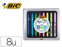 Set Bic caja de metal 4