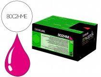 Toner laser Lexmark 80C2HME magenta 3000