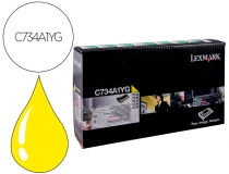 Toner laser Lexmark c734 amarillo