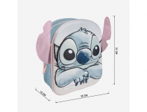 Mochila infantil 3d aplicaciones stitch