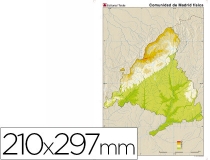 Mapa mudo color Din A4