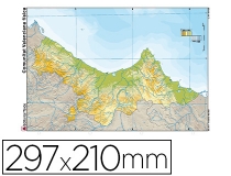 Mapa mudo color Din A4