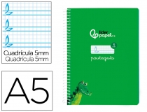 Cuaderno espiral Liderpapel Din A5 pautaguia  BC123