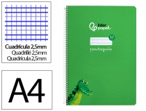 Cuaderno espiral Liderpapel Din A4 pautaguia  BF129