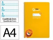 Cuaderno espiral Liderpapel Din A4 pautaguia  BF142