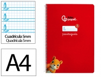 Cuaderno espiral Liderpapel Din A4 pautaguia  BF146