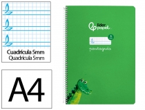 Cuaderno espiral Liderpapel Din A4 pautaguia  BF147