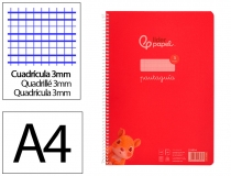 Cuaderno espiral Liderpapel Din A4 pautaguia  BE34