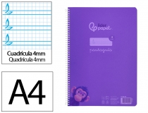 Cuaderno espiral Liderpapel Din A4 pautaguia  BE38