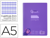 Cuaderno espiral Liderpapel Din A5 pautaguia  BE55