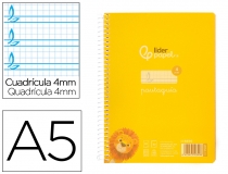 Cuaderno espiral Liderpapel Din A5 pautaguia  BE56