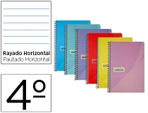 Cuaderno espiral Papercop cuarto tapa plastico