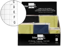 Libreta Liderpapel simil piel 120