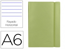 Libreta Liderpapel simil piel A6