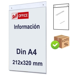 Placa tipo Metacrilato para Pared Din  Self-office 47001