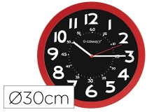 Reloj Qconnect de pared plastico oficina