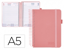 Agenda encuadernada Liderpapel neon A5