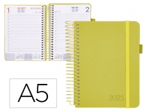 Agenda encuadernada Liderpapel neon A5