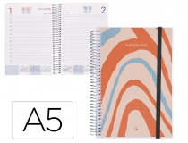 Agenda espiral Liderpapel tinos A5 