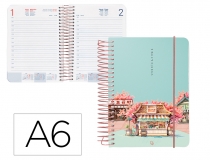 Agenda espiral Liderpapel santorini A6