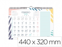 Calendario espiral pared Liderpapel joven 2025