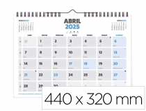 Calendario pared Liderpapel clasico 2025 espiral